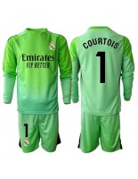 Real Madrid Thibaut Courtois #1 Maalivahdin Vieraspaita Lasten 2025-26 Pitkähihainen (+ shortsit)
